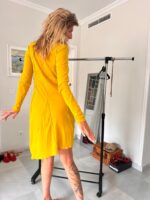 Cora Kemperman yellow dress